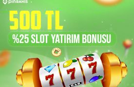 Pinbahis 25% Slot Yatırım Bonusu pinbahis-slot-yatirim-bonusu
