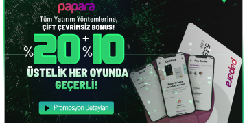 Yodabet Papara ile Bir Yatırıma İki Çevrimsiz Bonus! 20%+10% yodabet-papara-yatirim-bonusu