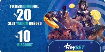 Freybet Perşembe Gününe Özel 20% Slot Yatırım +10% Discount freybet-slot-yatirim-bonusu-discount